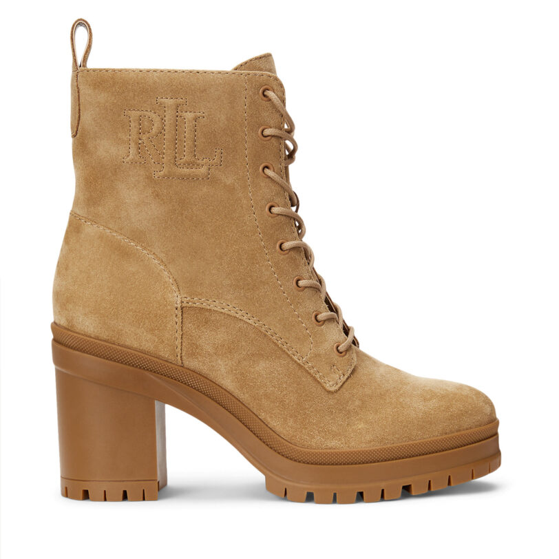 Боти Lauren Ralph Lauren 802942568001 Кафяв цвят на ниска цена