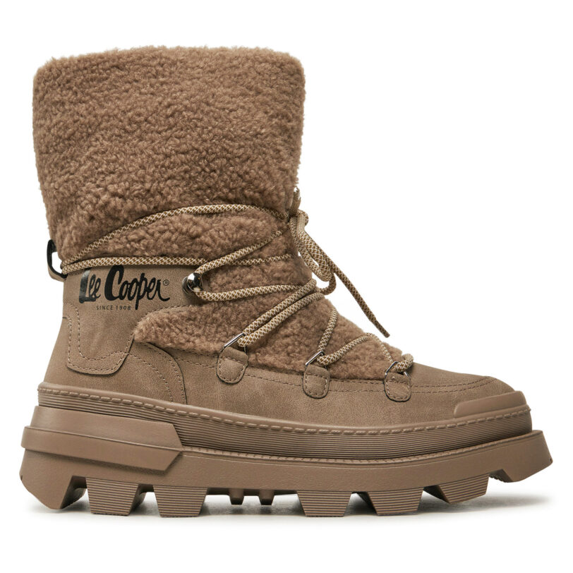 Боти Lee Cooper LCJ-24-47-3149LA Бежов цвят на ниска цена