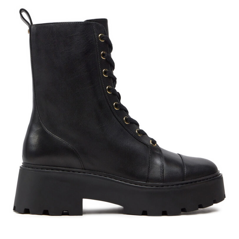 Боти MICHAEL Michael Kors Combat Boot 40T4BKFE6L Черен цвят на ниска цена