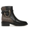 Боти MICHAEL Michael Kors Hamilton Flat Bootie 40F3HAME6L Черен цвят на ниска цена