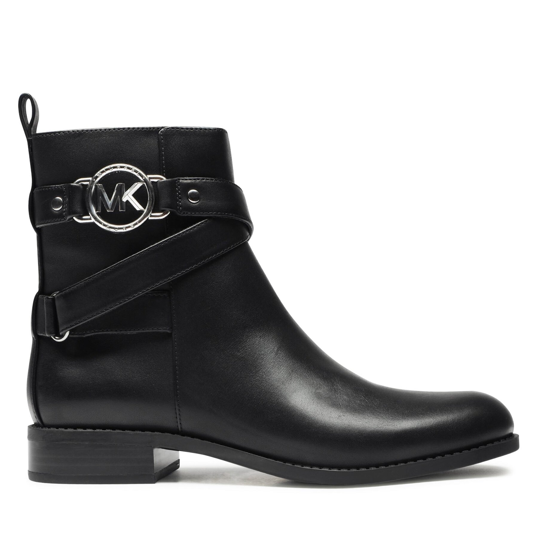 Боти MICHAEL Michael Kors Rory Flat Bootie 40F2ROFE8L Черен цвят на ниска цена