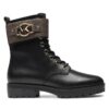 Боти MICHAEL Michael Kors Rory Lace Up 40F3ROFE1L Черен цвят на ниска цена