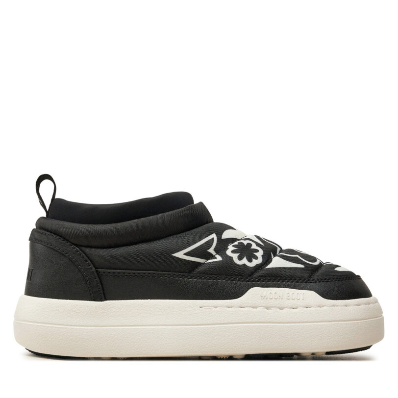 Боти Moon Boot Park Soft Flower 80D2470030 Черен цвят на ниска цена
