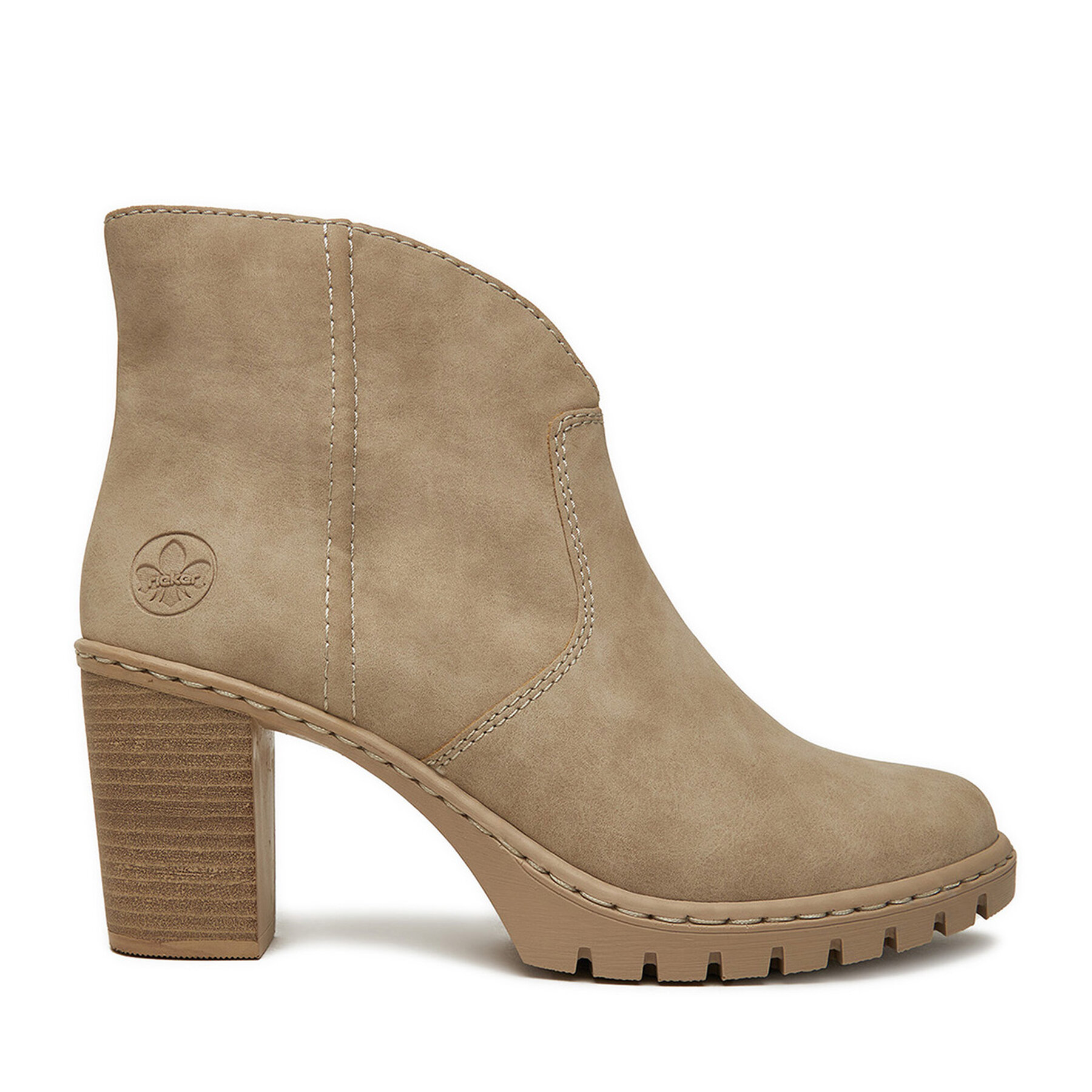 Боти Rieker Y2553-60 Бежов цвят на ниска цена