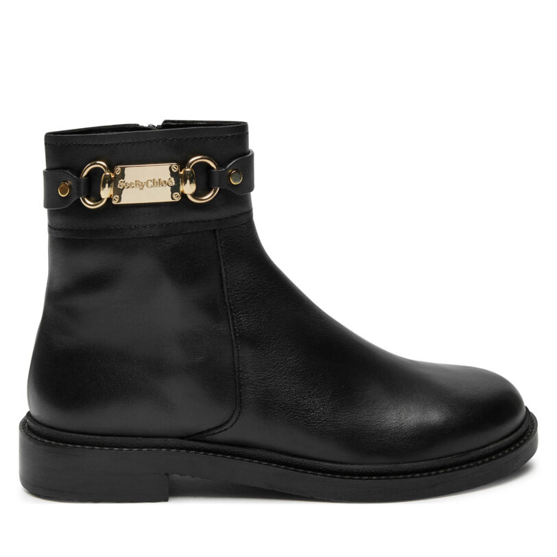 Боти See By Chloé Signature SB43034A Черен цвят на ниска цена