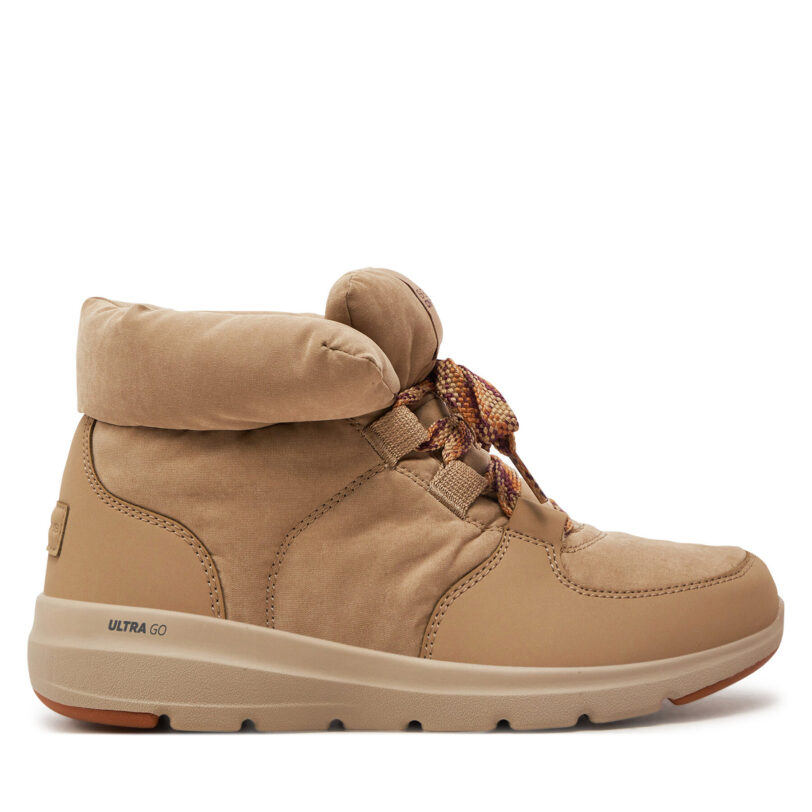 Боти Skechers Glacial Ultra - Trend Up 144194 Бежов цвят на ниска цена