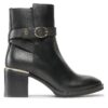 Боти Tommy Hilfiger Belt Heeled FW0FW06766 Черен цвят на ниска цена