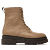 Боти Tommy Hilfiger Bicolor Leather Lace-Up FW0FW08160 Бежов цвят на ниска цена