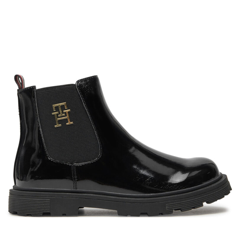 Боти Tommy Hilfiger Chelsea Boot T1A5-33563-0343 S Черен цвят на ниска цена