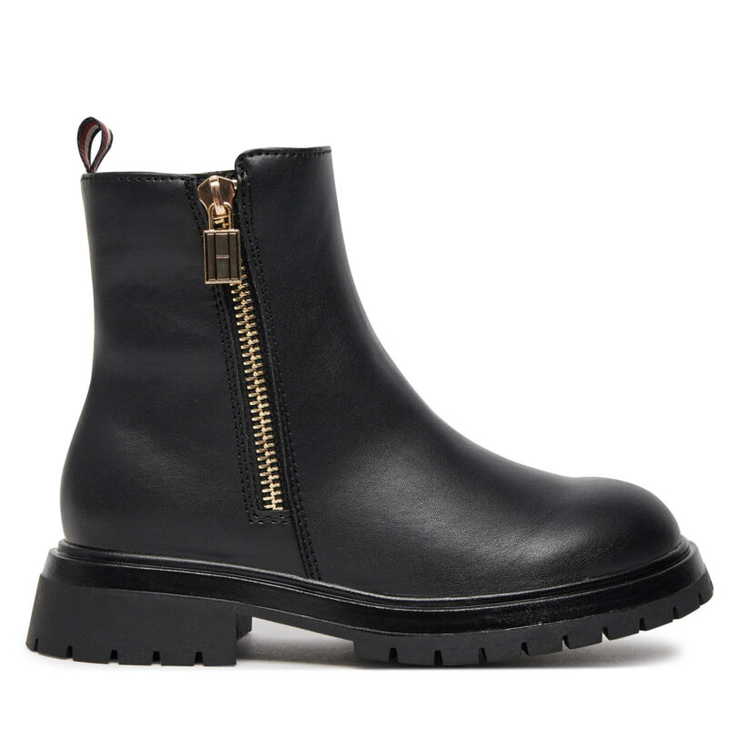 Боти Tommy Hilfiger Chelsea Boot T3A5-33566-1351 M Черен цвят на ниска цена