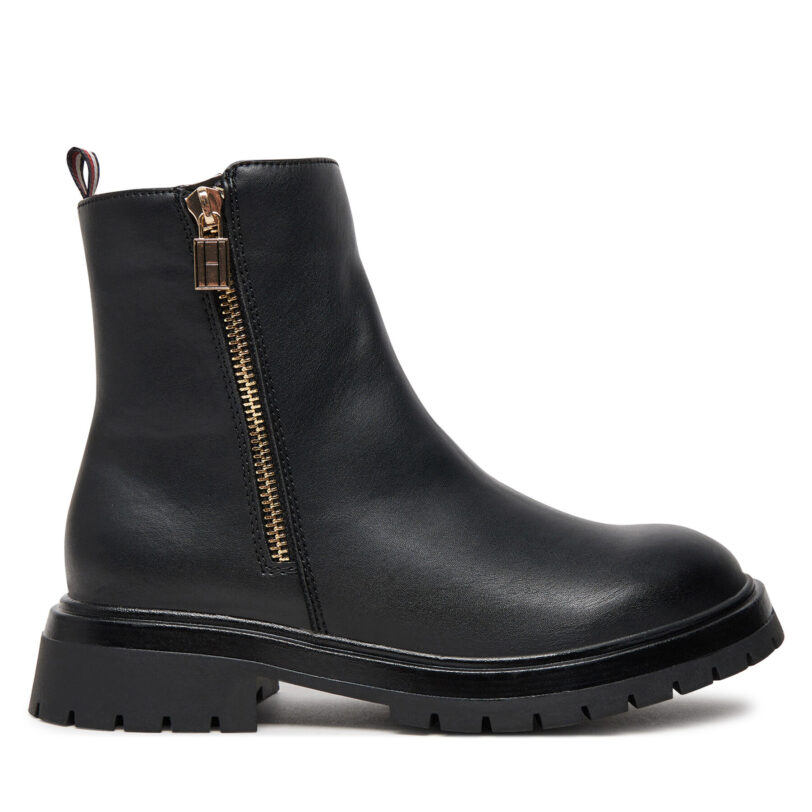 Боти Tommy Hilfiger Chelsea Boot T3A5-33566-1351 S Черен цвят на ниска цена
