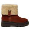 Боти Tommy Hilfiger Faux Fur Suede Roll-Down Boot FW0FW08158 Кафяв цвят на ниска цена