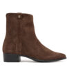 Боти Tommy Hilfiger Pointy Zip Bootie FW0FW08981 Кафяв цвят на ниска цена