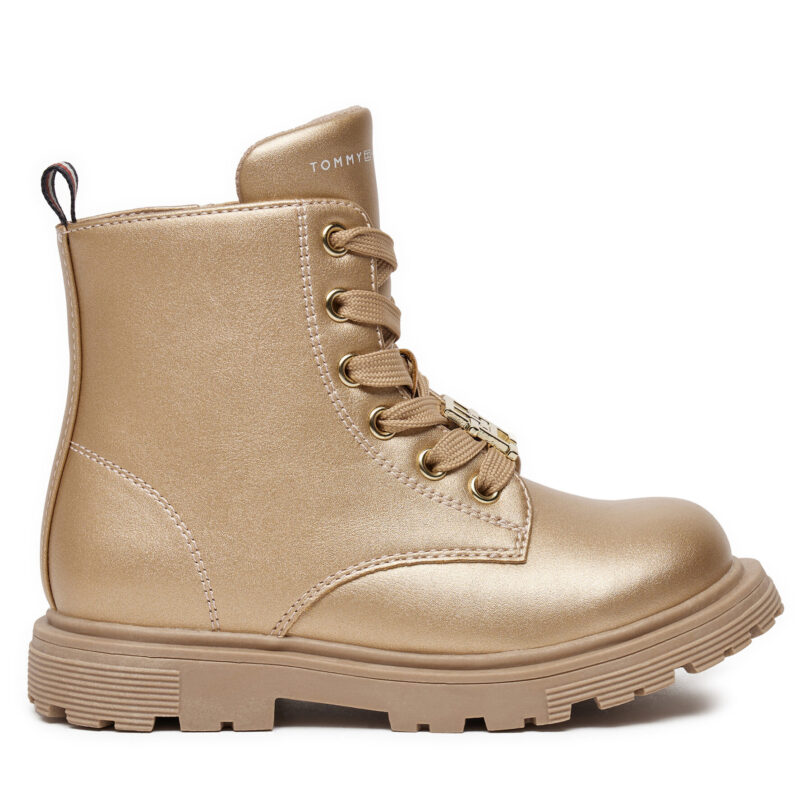 Боти Tommy Hilfiger T1A5-33562-0376 M Златист цвят на ниска цена