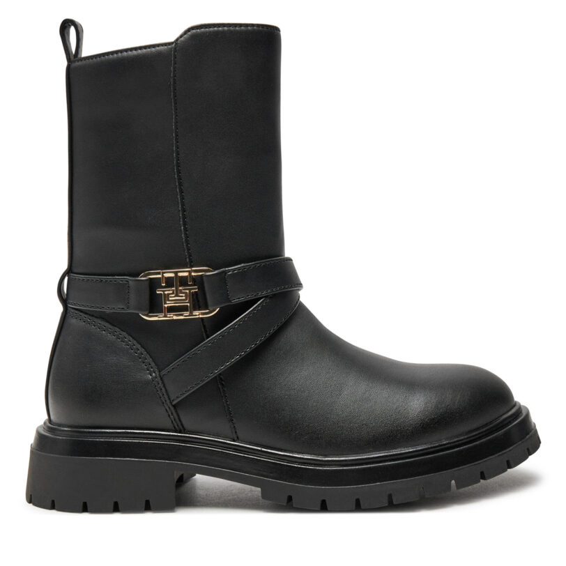 Боти Tommy Hilfiger T3A5-33574-1351 M Черен цвят на ниска цена