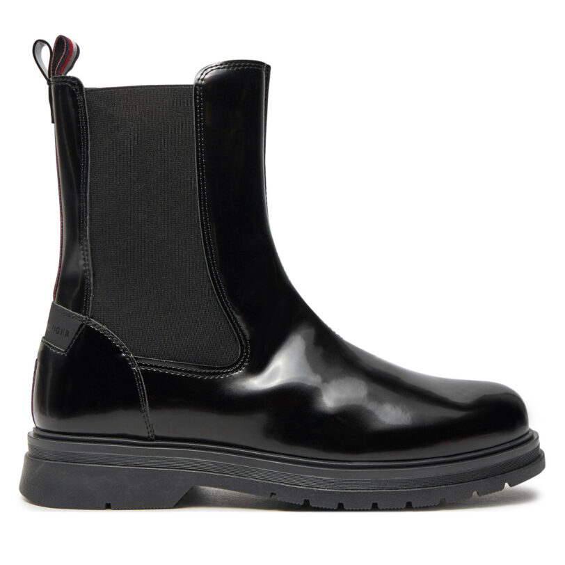 Боти Tommy Hilfiger T4A5-33586-1453999 Черен цвят на ниска цена