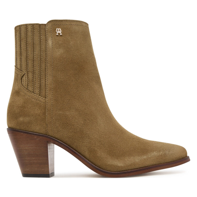 Боти Tommy Hilfiger Western FW0FW08888 Кафяв цвят на ниска цена