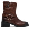 Боти Tommy Jeans Tjw Biker EN0EN02811 Кафяв цвят на ниска цена