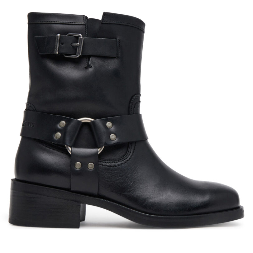Боти Tommy Jeans Tjw Biker EN0EN02811 Черен цвят на ниска цена