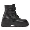 Боти Tommy Jeans Tjw Chunky Boot Hardware EN0EN02443 Черен цвят на ниска цена