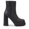 Боти Tommy Jeans Tjw High Heel Ankle EN0EN02256 Черен цвят на ниска цена