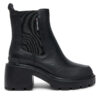 Боти Tommy Jeans Tjw Mid Heel Chelsea Boot EN0EN02681 Черен цвят на ниска цена