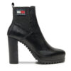 Боти Tommy Jeans Tjw New Ess High Heel Boot EN0EN02439 Черен цвят на ниска цена