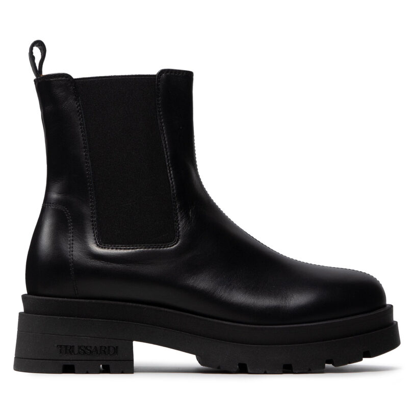 Боти Trussardi 79A00721 Черен цвят на ниска цена