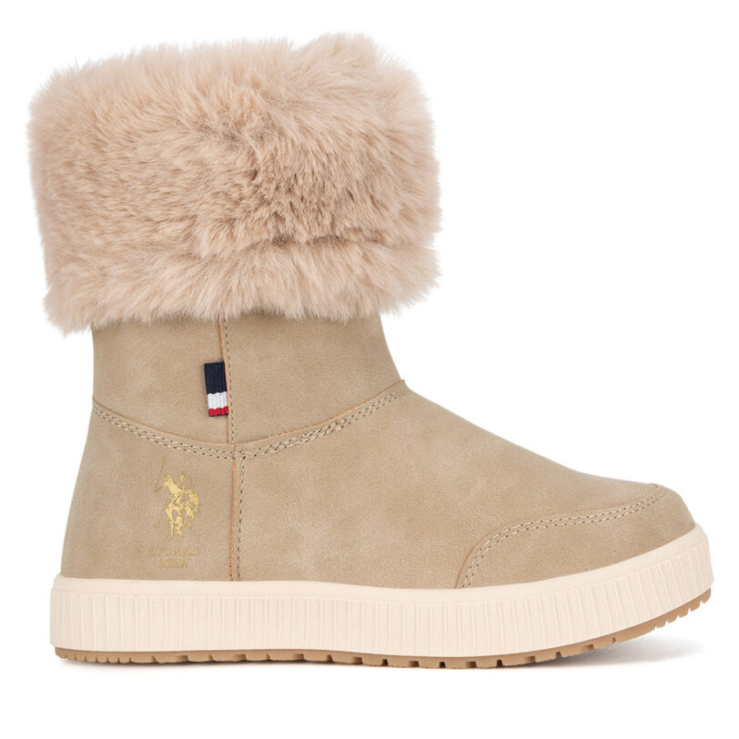 Боти U.S. Polo Assn. VICKI001K/DYF1 Бежов цвят на ниска цена