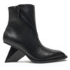 Боти United Nude Rockit Zip Bootie 1086501192 Черен цвят на ниска цена