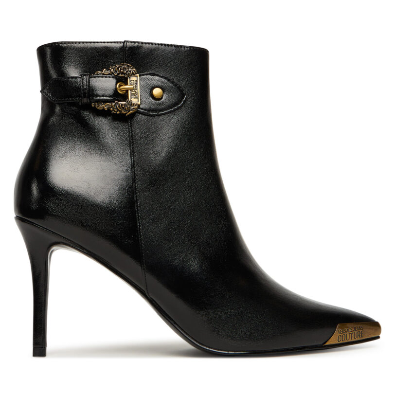 Боти Versace Jeans Couture 79VA3S57 Черен цвят на ниска цена