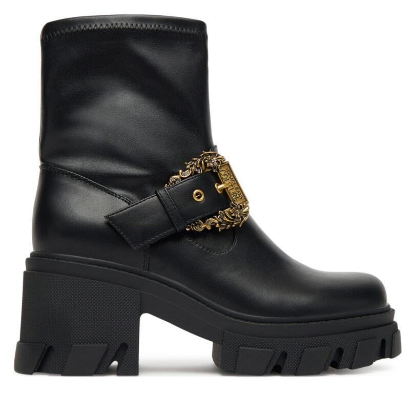 Боти Versace Jeans Couture 79VA3S80 Черен цвят на ниска цена