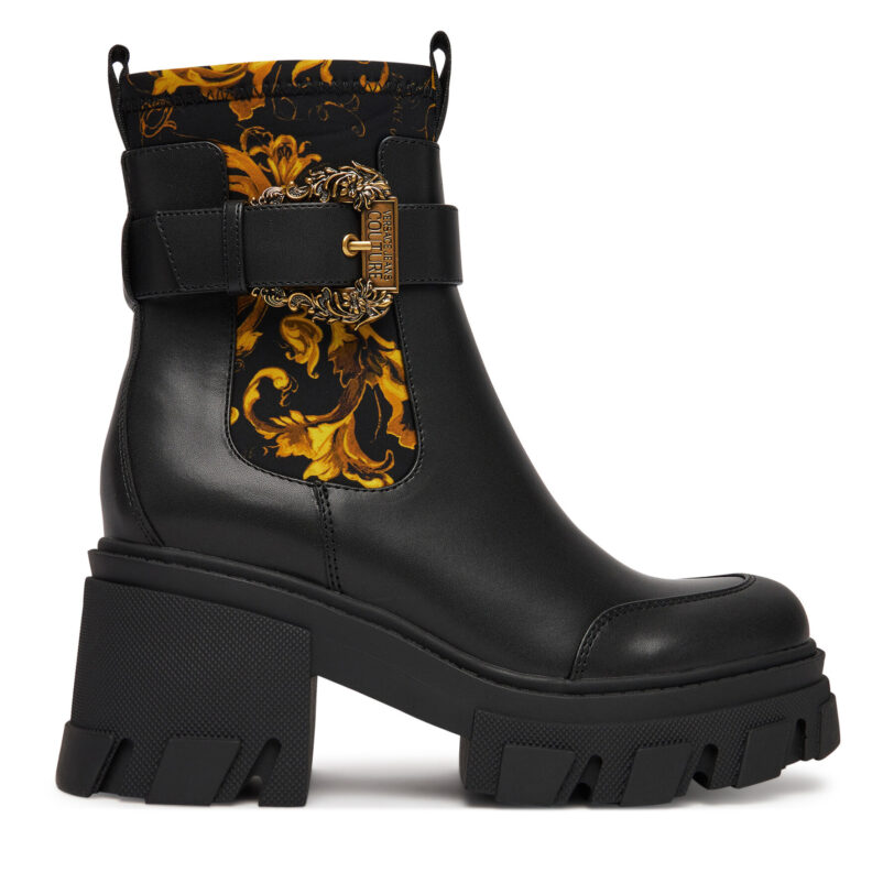 Боти Versace Jeans Couture 79VA3S84 Черен цвят на ниска цена