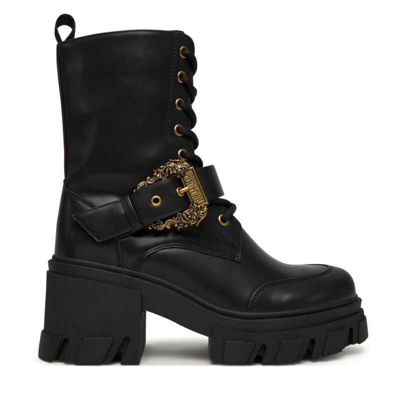 Боти Versace Jeans Couture 79VA3S86 71570 899 Черен цвят на ниска цена