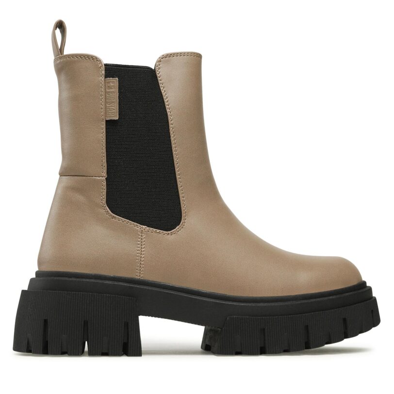 Боти тип челси Big Star Shoes MM274604 Бежов цвят на ниска цена