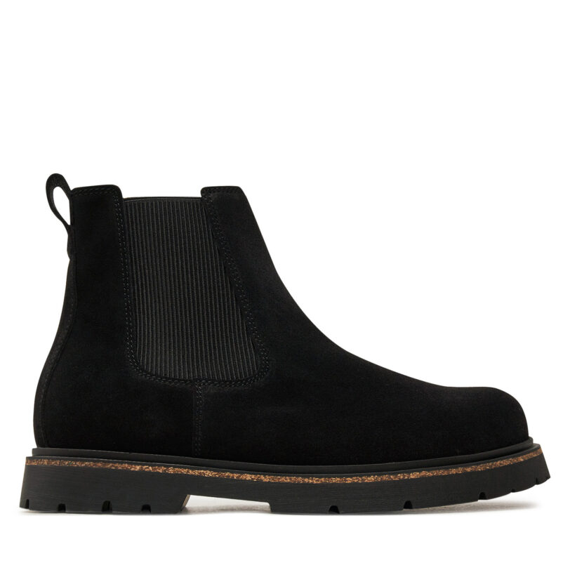 Боти тип челси Birkenstock Highwood Slip On Mid M Leve 1028138 Черен цвят на ниска цена
