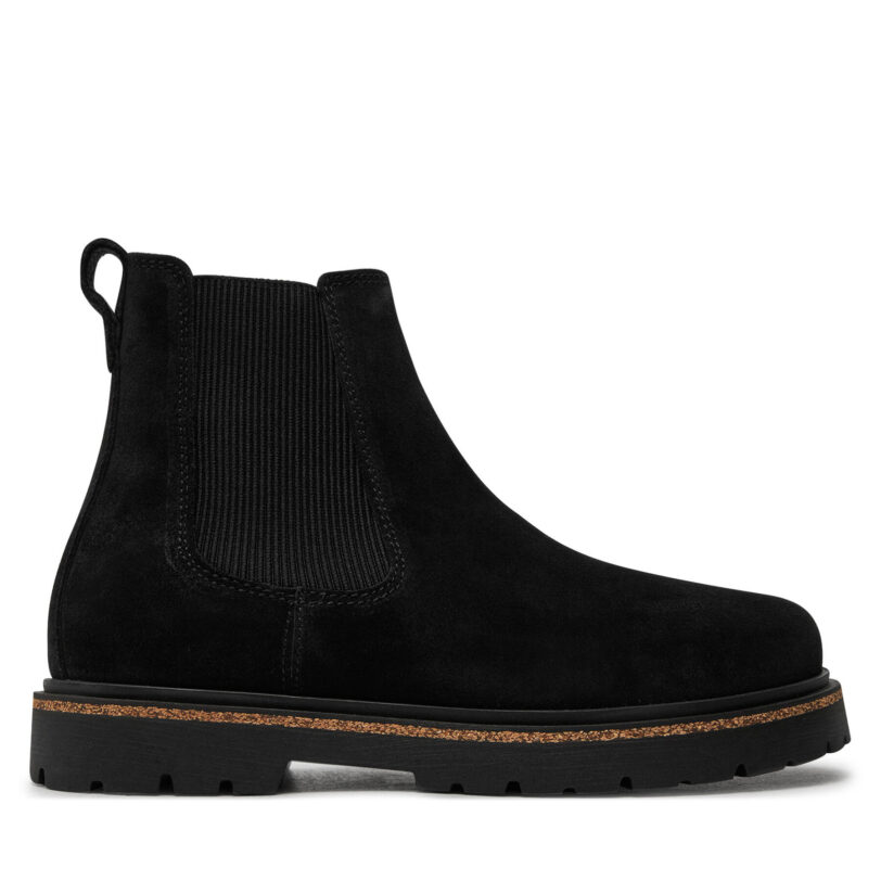 Боти тип челси Birkenstock Highwood Slip On Mid W Leve 1028211 Черен цвят на ниска цена