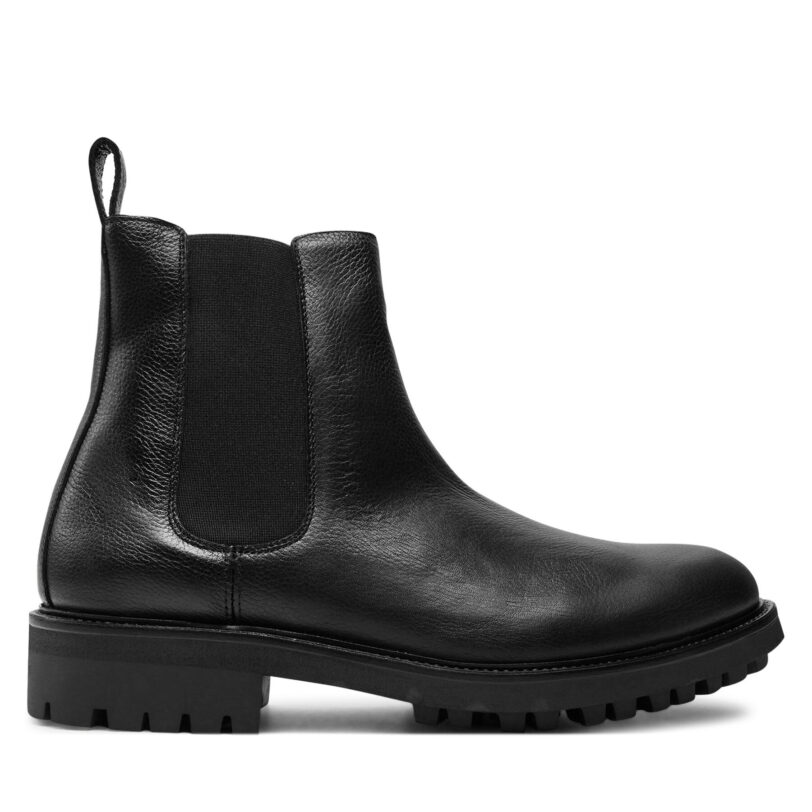 Боти тип челси Calvin Klein Chelsea HM0HM01562 Черен цвят на ниска цена
