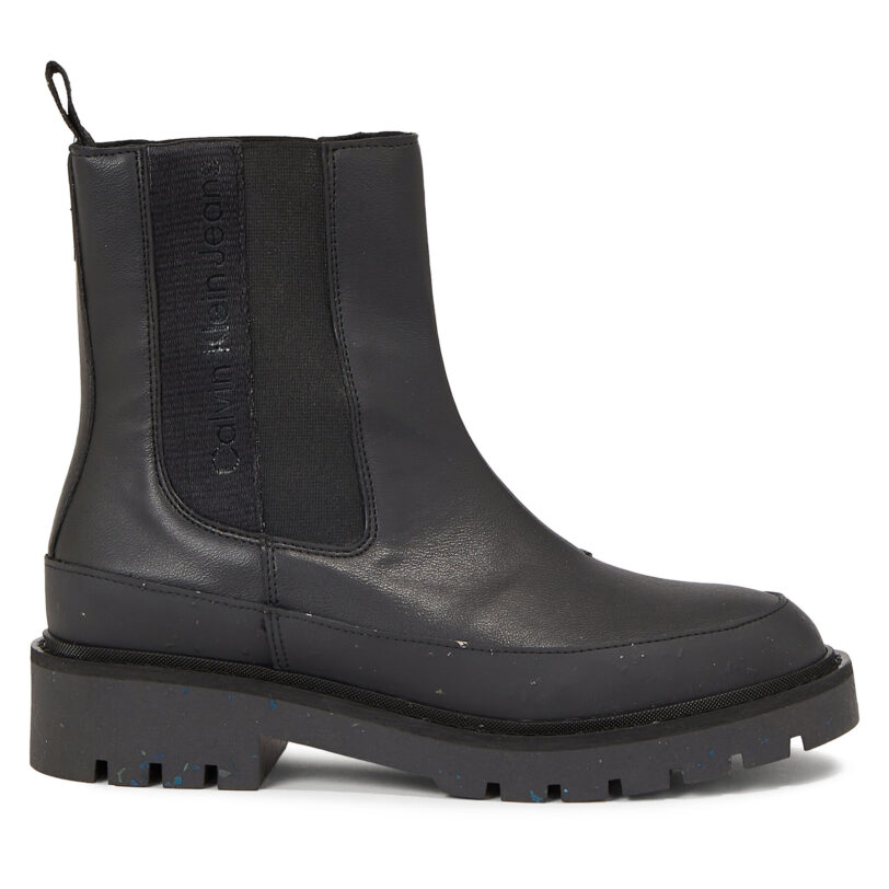 Боти тип челси Calvin Klein Jeans Combat Mid Chelsea Wn YW0YW01254 Черен цвят на ниска цена