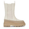 Боти тип челси Calvin Klein Jeans Flatform Chelsea Boot Lth Wn YW0YW01111 Екрю цвят на ниска цена
