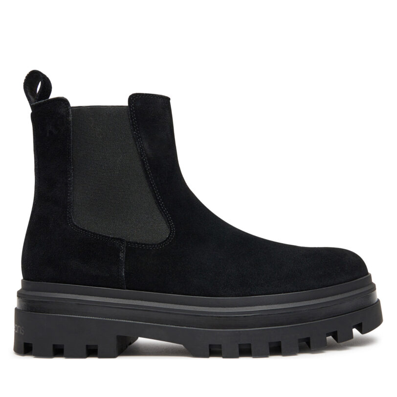 Боти тип челси Calvin Klein Jeans Lugged Chelsea Boot Hr Su YM0YM01067 Черен цвят на ниска цена