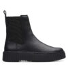 Боти тип челси Clarks Torhill Maple 26173858 Черен цвят на ниска цена