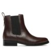 Боти тип челси Coach Maeve Lth Bootie CN143 Кафяв цвят на ниска цена