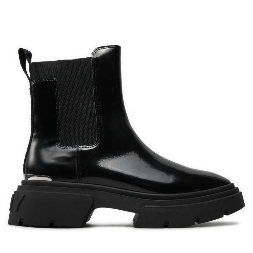 Боти тип челси DKNY Fenella K4400981 Черен цвят на ниска цена