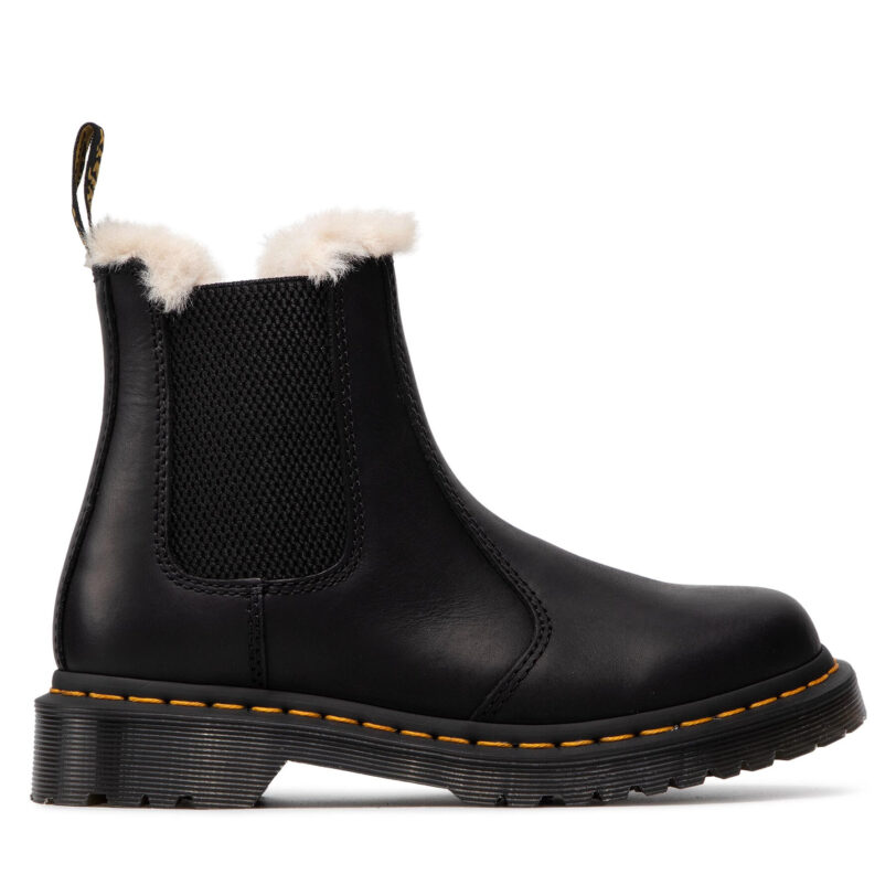 Боти тип челси Dr. Martens 2976 Leonore 21045001 Черен цвят на ниска цена