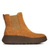 Боти тип челси FitFlop F-Mode GR7-A77 Кафяв цвят на ниска цена