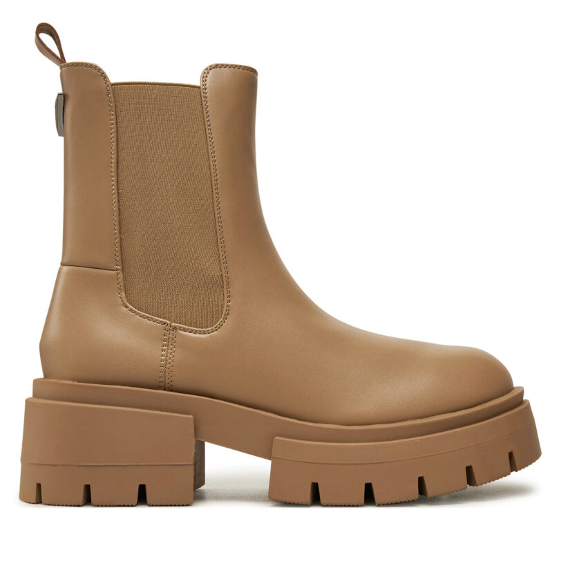 Боти тип челси Guess Charlotte FLFCHT ELE10 Бежов цвят на ниска цена