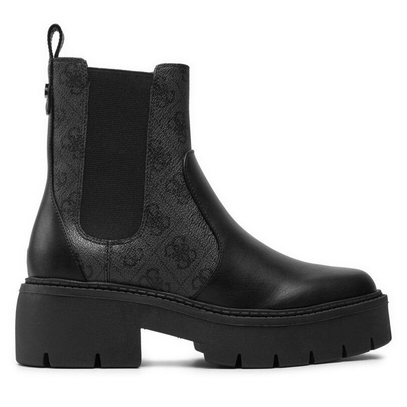 Боти тип челси Guess Shuze FLTSHU ELE10 Черен цвят на ниска цена
