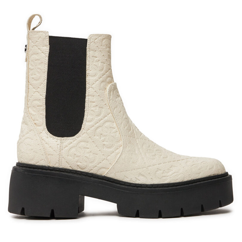 Боти тип челси Guess Shuze FLTSHU FAL10 Бял цвят на ниска цена