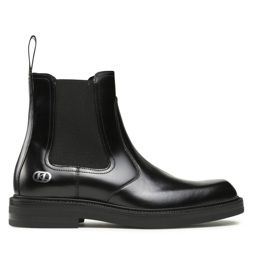 Боти тип челси KARL LAGERFELD KL11443 Черен цвят на ниска цена